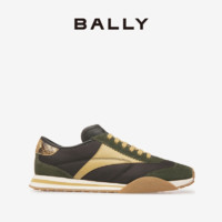 BALLY 巴利 男棕绿皮革SUSSEX运动鞋6304702