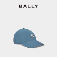 BALLY 巴利 24春夏蓝色棉质男士棒球帽6308188