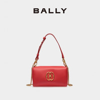 BALLY 巴利 24龙年限定红色皮革女士单肩包6307156