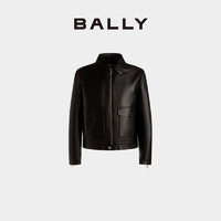 88VIP：BALLY 巴利 男士黑色皮革外套6304620