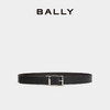 BALLY 巴利 24秋冬黑色牛皮革男士腰带6309496