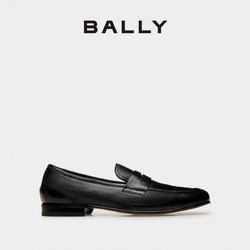 BALLY 巴利 男士黑色SUISSE皮革乐福鞋6304688