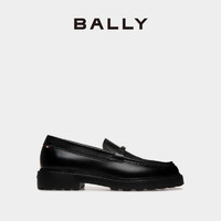 BALLY 巴利 24秋冬黑色牛皮革男士乐福鞋6308958