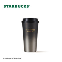 STARBUCKS 星巴克 杯子 咖啡宝藏系列 黑色不锈钢保温杯  430ml