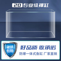 俱馨 孔雀鱼专用鱼缸客厅小型2024新款生态溪流缸斗鱼缸亚克力造景生态