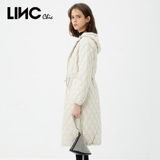 88VIP：LINC Chic 金羽杰 LINC金羽杰21冬新款女式羽绒服女轻薄长款羽绒服女外套Y21803450