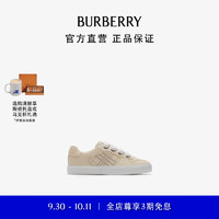 BURBERRY 博柏利 童鞋 格纹皮革运动鞋80895071