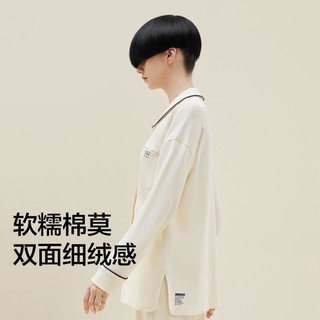 Bananain 蕉内 棉棉501H莫代尔睡衣女士柔软亲肤情侣家居服男套装长袖春秋