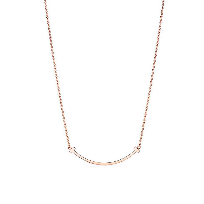 Tiffany&Co. 蒂芙尼 T系列 6001167 微笑18K金项链