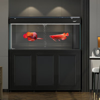 CADE 彩鲽 GL系列 GL1800-1 智能水族箱 黑 鱼缸180*60*68cm+底柜180*60*85cm(含灯)
