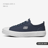 SKECHERS 斯凯奇 官方正品2021新款女子时尚休闲帆布轻便低帮鞋