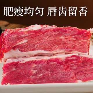 原切牛肋条牛肉新鲜冻牛肉1kg*2包去骨肋条肉牛腩肉烤肉食材