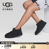 UGG 女士休闲舒适平底纯色圆头时尚经典短筒靴雪地靴 1116109 黑色 37