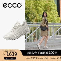 爱步（ECCO）徒步鞋女 24年夏季轻运动鞋软底轻盈休闲鞋 灵动218303 砂砾灰21830301163 38