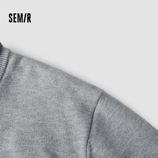 森马（Semir）森柔毛衫|针织衫男假两件毛衣2024冬套头衫百搭 花灰色调00300 175/92A/L