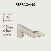 Salvatore Ferragamo 菲拉格慕 女士白色高跟鞋 0769630_1D _ 60/36.5 礼物送女友