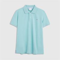 Brooks Brothers 男士23夏新纯棉翻领撞色LOGO短袖POLO衫