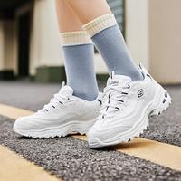 SKECHERS 斯凯奇 女鞋老爹鞋运动休闲鞋简洁绑带低帮秋季运动鞋增高