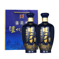 泸州老窖 蓝花瓷头曲 52%vol 浓香型白酒 500ml*2瓶