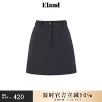 ELAND衣恋半身裙女直筒弹力A字显瘦百搭短裙2024夏季新