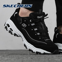 SKECHERS 斯凯奇 男鞋2024冬季新款经典运动鞋黑白熊猫鞋厚底休闲老爹鞋