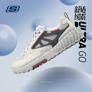 SKECHERS 斯凯奇 Monster 男子休闲运动鞋 237279/LTGY 浅灰色 42