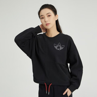 adidas 阿迪达斯 三叶草女子圆领休闲舒适百搭卫衣套头衫 HY7263 XS