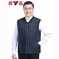 百亿补贴：YALU 雅鹿 新款羽绒服男大码加厚马夹背心冬季内穿中老年爸爸装保暖背心