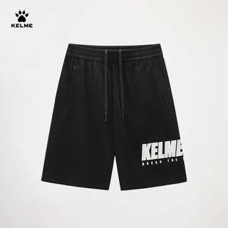 KELME 卡尔美 针织短裤男2024夏季新款棉宽松五分裤潮流休闲运动裤