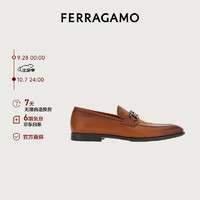 Salvatore Ferragamo 菲拉格慕 男士米色便士乐福鞋 0762637_3E _100/46 礼物送男友