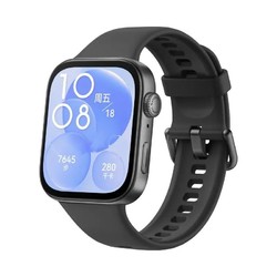 HUAWEI 华为 WATCH FIT3智能手表 华为FIT3幻夜黑氟橡胶表带