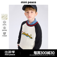 MiniPeace太平鸟童装冬新男童线套衫FAEEE4A69 白色 160cm