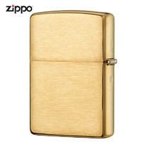 ZIPPO 之宝 打火机 铜厚壳沙子168 拉丝黄铜铠甲机