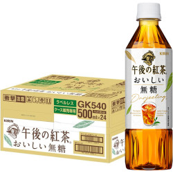麒麟饮料_kirin 麒麟 无糖午后红茶饮料500ml*24瓶整箱日本进口饮料0