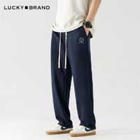 百亿补贴：LUCKY BRAND 直筒休闲裤潮牌宽松运动裤子阔腿束脚裤