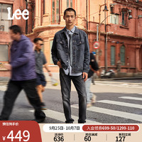 Lee24早秋731舒适中腰锥形五袋款黑灰色男牛仔裤潮LMB100731201 黑灰色 32