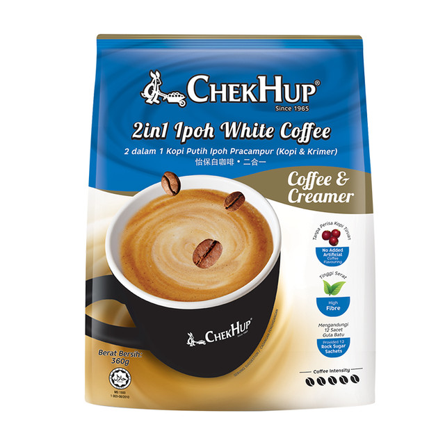 ChekHup 泽合 怡保二合一无蔗糖白咖啡 360g/袋