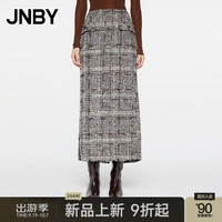 24秋半身裙休闲通勤H型5O9D14650 010/杂黑 XL