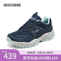 斯凯奇（Skechers）2024女子一脚蹬高透气180241 海军蓝色/NVY 37.5