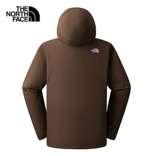 The North Face北面羽绒服男户外保暖550蓬鹅绒外套88R4 棕色/1OI L