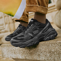 SKECHERS 斯凯奇 熊猫鞋男 时尚潮流D'LITES缓震舒适运动休闲鞋 237121-BBK 39