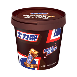 SNICKERS 士力架 SNIGKERS）花生夹心巧克力20g盒装休闲零食办公女友年货1 大条20g*15条 桶装 300g