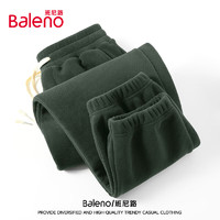 Baleno 班尼路 墨绿色双面绒裤子