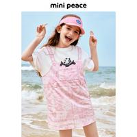 Mini Peace 夏季太平鸟|菲力猫女童连衣裙夏季纯棉T恤裙子