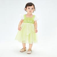 Mini Peace 童装国风幼童裙子夏季女童连衣裙