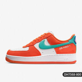 NIKE 耐克 Air Force 1'07 LV8 男子休闲运动鞋 DH7568-800 橙色/白色/绿色 40