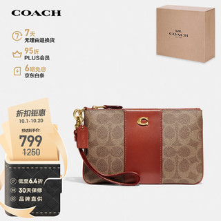 COACH 蔻驰 女士专柜款小号Wristlet 手拿手腕包 CI189B4NQ4