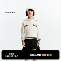 little MO&Co.含美丽诺羊毛 little moco童装24秋装新款男女童polo翻领长袖毛衣