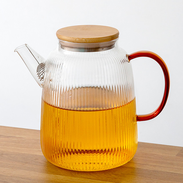 雅集 棱影四季 锤纹加厚耐热玻璃冷水壶 1800ml 棱影四季壶1800ml