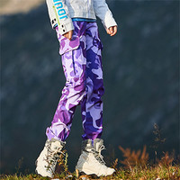 Journey wish 卓尼维斯 户外秋冬登山裤防泼水透气抓绒软壳冲锋衣裤女式